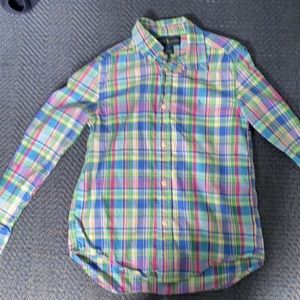 Ralph Lauren boys button up shirt size 7